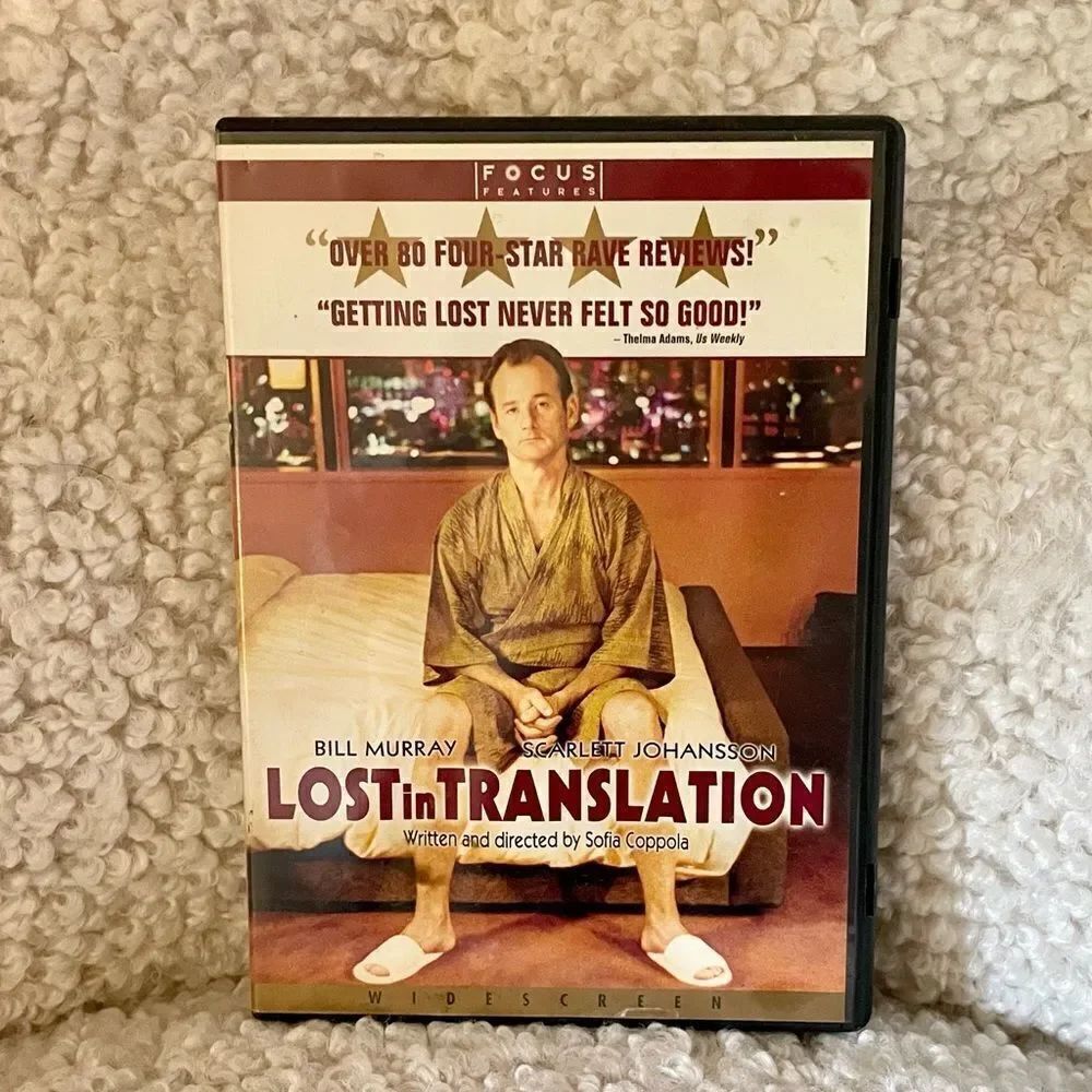 Sofia Coppola’s Lost In Translation Bill Murray Scarlett Johansson Movie DVD